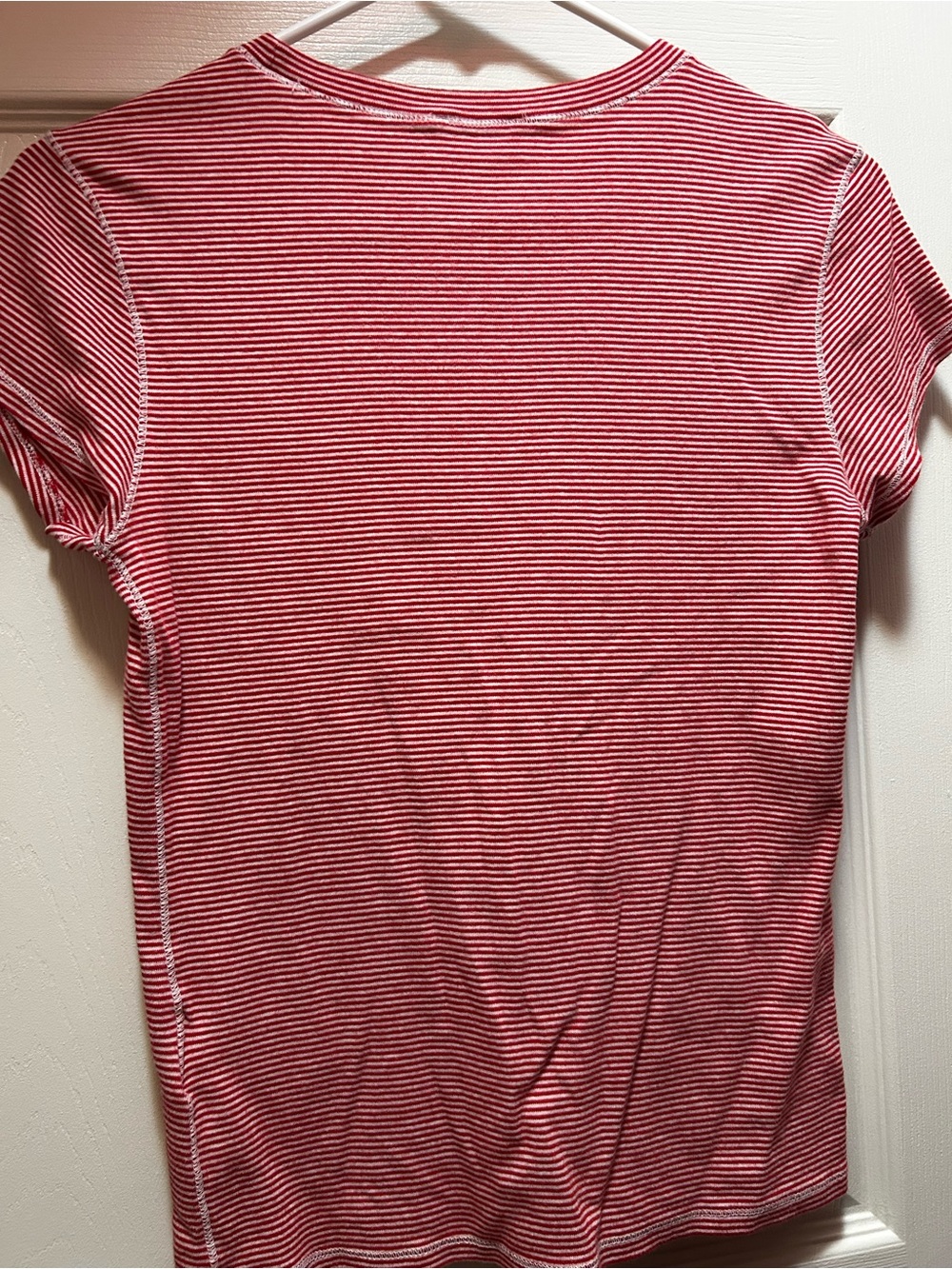 Ralph Lauren Red & White Striped Short Sleeve Tee - Picture 2 of 4